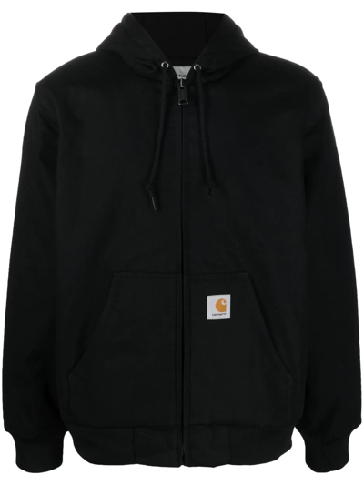 Carhartt Active Organic Cotton Canvas Jacket In Black