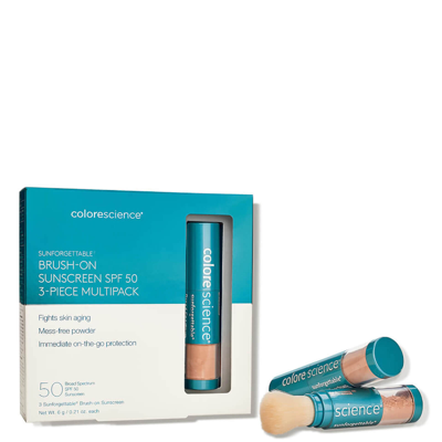 Colorescience Sunforgettable® Total Protection™ Brush-on Shield Spf 50 Multipack (3 Count) In Tan