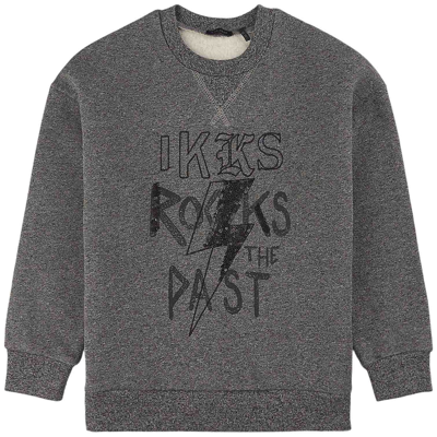 Ikks Kids' Branded Sweater Gray In Grey