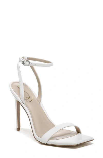 Sam Edelman Women's Orchid Square Toe High Heel Sandals In Bright White