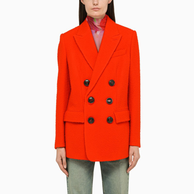 Dsquared2 Red Wool Double-breasted Jacket