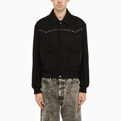 Andersson Bell Black Wool Jacket With Studs