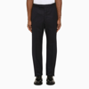 THOM BROWNE TAILORED TROUSERS IN BLUE WOOL