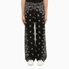 Amiri Black Paisley Bandana Print Canvas Trousers In Black