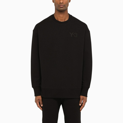 Y-3 Black Sweatshirt With Logo Print