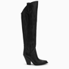 Sonora Hermosillo Black Leather High Boots In Black