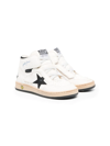 GOLDEN GOOSE SKY STAR HIGH-TOP LEATHER SNEAKERS