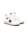 Golden Goose Sky Star High-top Leather Sneakers In White