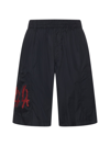 44 Label Group Logo-print Track Shorts In Black