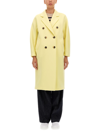 Max Mara Double-breasted Wool-blend Coat In Giallo