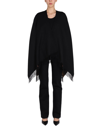 Fendi All Over Ff Reversibile Cape Capes Multicolor In Nero