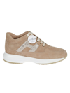 Hogan Interactive Low-top Sneakers In Nut