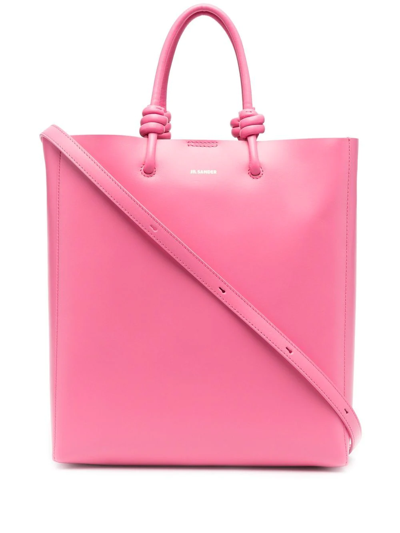 Jil Sander Knot-detail Tote Bag In Pink