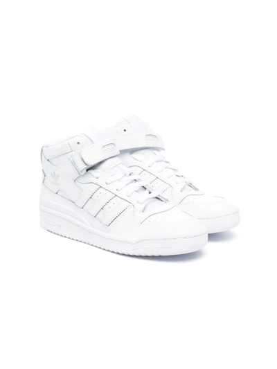 Adidas Originals Kids' Forum High-top Trainers In Black/white