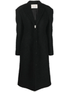 Alyx Bouclé-effect Hardware-detail Coat In Black