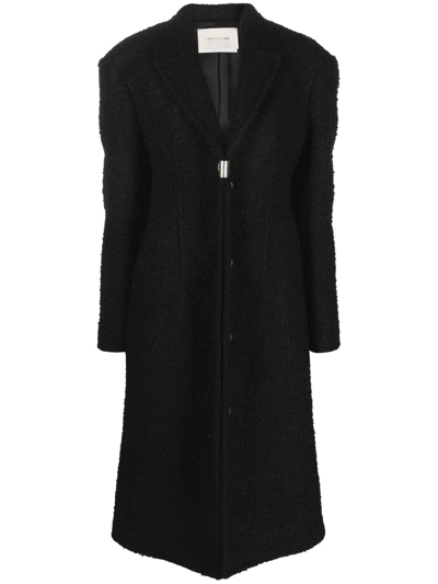 Alyx Bouclé-effect Hardware-detail Coat In Black