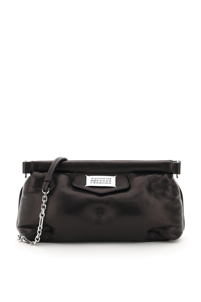 Maison Margiela Glam Slam Mini Handbag In Soft Black Leather