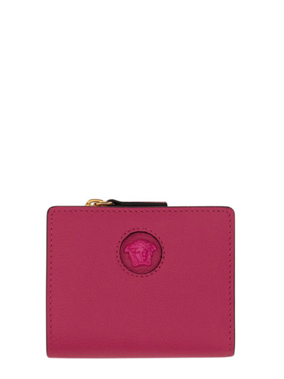 Versace Women's  Pink Other Materials Wallet In Rosa
