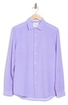 C-lab Nyc Motif 4-way Stretch Long Sleeve Shirt In 56 Lavender