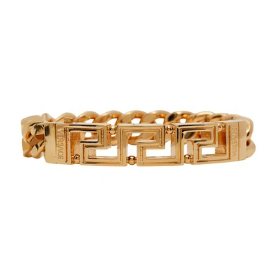 Versace Greca Chain Bracelet In  Gold