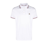 Moncler Cotton Polo Shirt With Logo In White