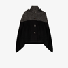See By Chloé Be-material Coat With Hood And Button Fastening In Black