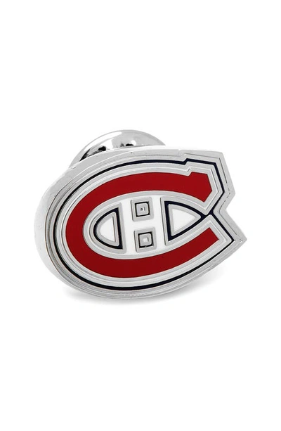 Cufflinks, Inc Nhl Montreal Canadiens Lapel Pin In Red