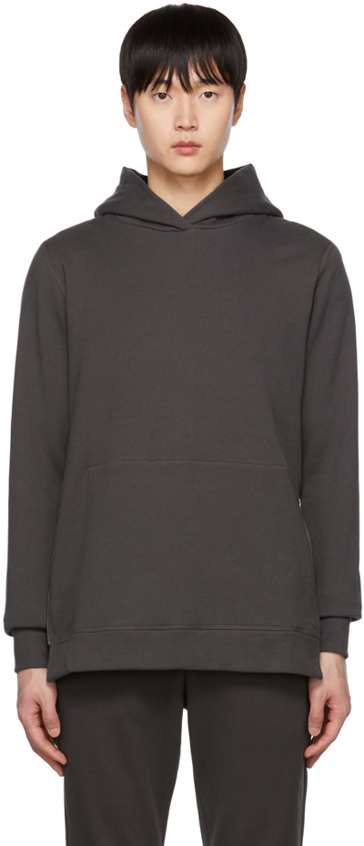 John Elliott Gray Hooded Villain Hoodie In Grey