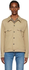 Vince Taupe Soft Trucker Jacket In Warm Shadow-289wsd