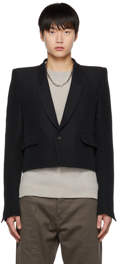 Black JMF Neue Alice Blazer by Rick Owens on Sale