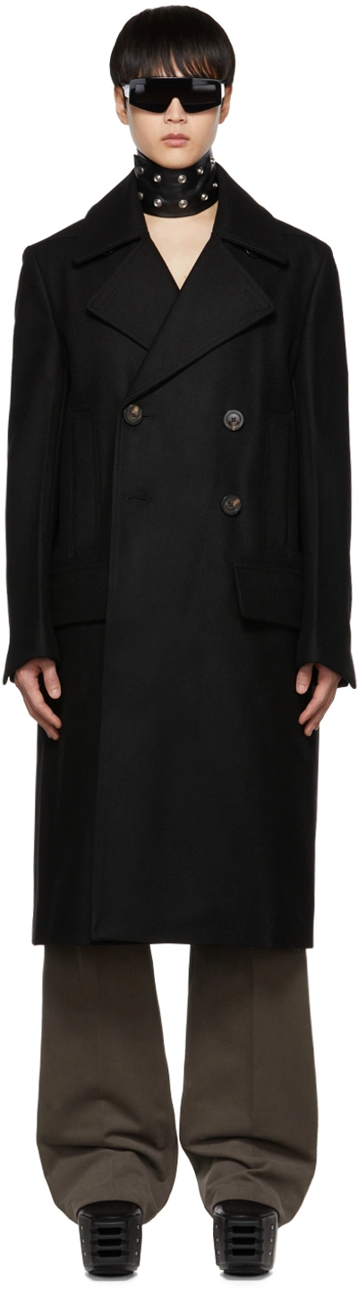 Rick Owens Cappotto Slim Drella Black