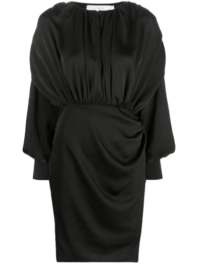 Iro Gwenda Gathered-detail Dress In Black