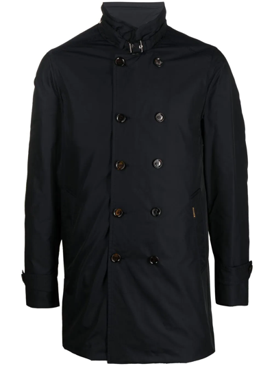 Moorer Sc-morandi-km Double-breasted Coat In Blue