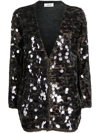 Aviu Sequin-embellished Cardigan In Black