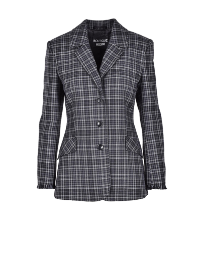 Moschino Coats & Jackets Women's Black / Gray Blazer