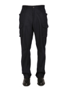 Lardini Trousers Utility Multiple Pockets In Blue