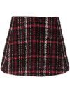 Marni Speckled Wool Blend Tweed Mini Skirt In Fantasia