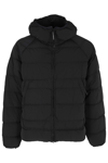 C.p. Company Shell-r Goggle Jacket Drawstring Detail In Black