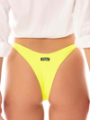 Mc2 Saint Barth Woman Raw-cut Cheeky Swim Briefs In Yellow
