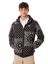 MC2 SAINT BARTH MAN HOODED LIGHTWEIGHT WINDBREAKER WITH BANDANNA PRINT