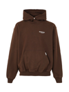 Represent Owners Club Logo Cotton Hoodie In Vintage Brown