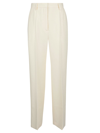 Nanushka High-waisted Straight-leg Tailored Trousers In Vanilla