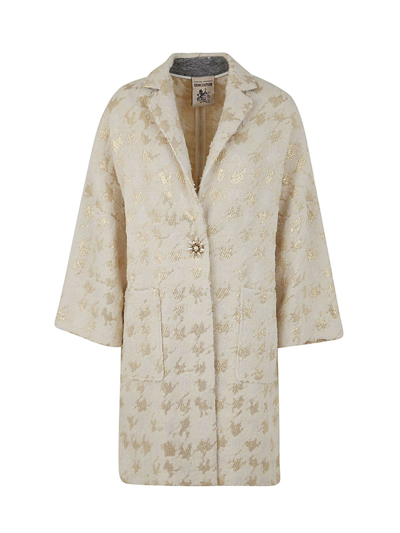 Semicouture Sigmund Coat In Chanel Cream