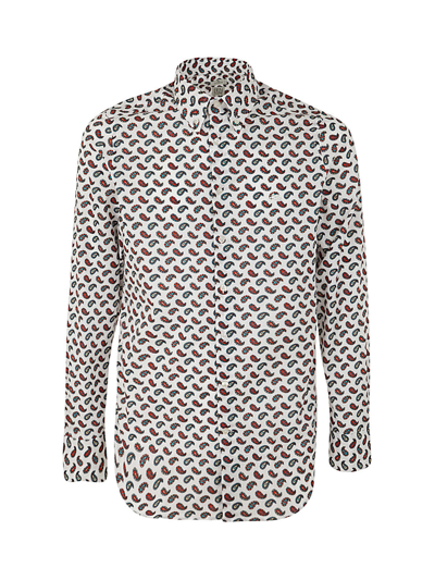 In Bed With You Botton Down With Logo Slim Shirt In Multi