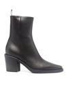 Gianvito Rossi Dylan Leather Zip Booties In Black