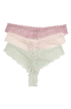 Honeydew Intimates Honeydew 3-pack Lace Thong In Fashion 5