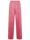 Palm Angels Bold Loose Logo Sweatpants In Pink