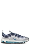 Nike Air Max 97 "metallic Silver/chlorine Blue" Sneakers In Grey