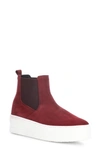 Bos. & Co. Mott Platform Boot In Sangria Suede/ Roc Metal