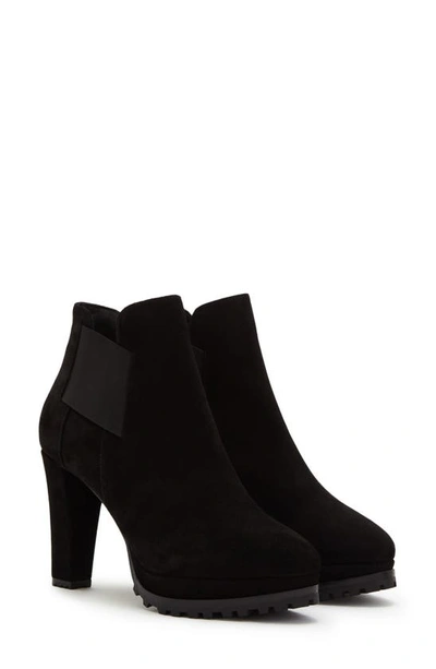 Allsaints Sarris Bootie In Black Suede